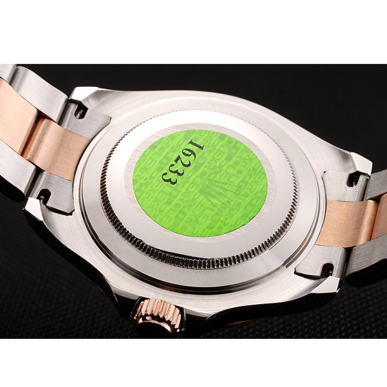 Aaa replica Master Stainless Gold Yacht Steel Tone 1453864 Bracelet Rose Rolex Dial Two 0816